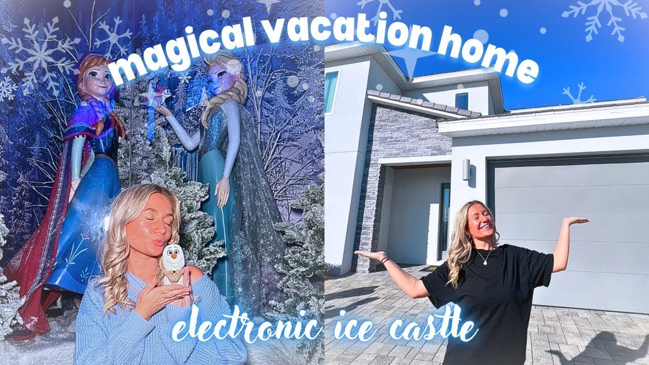 ВОЛШЕБНЫЙ ДОМ ДЛЯ ОТДЫХА☃️🏰🩵 Электронный ледяной замок-дом на курорте 