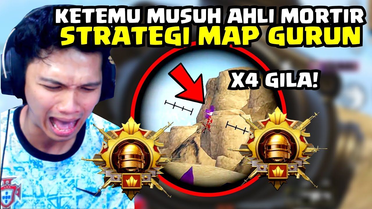 TONTONIN MUSUH AHLI STRATEGI MORTIR!! KITA LAWAN PAKAI SCOPE X4 - PUBG MOBILE