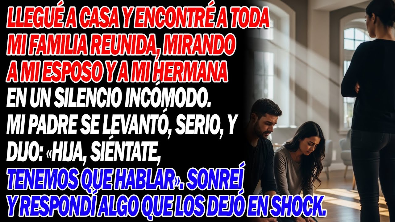 👨‍👧Papá dijo “tenemos que hablar” tras ver a mi hermana con mi esposo mi frase lo cambió todo🔥
