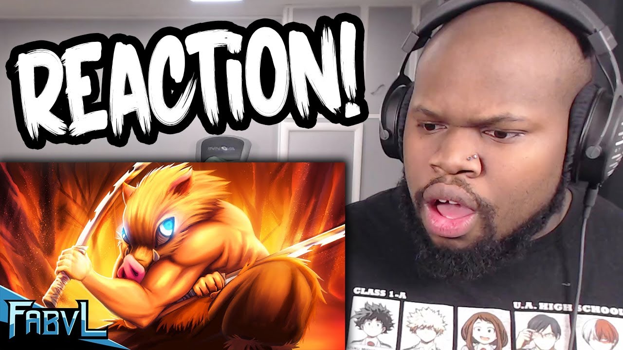 INOSUKE SONG REACTION - Demon to a GhxsT | FabvL ft VGRB [Demon Slayer]