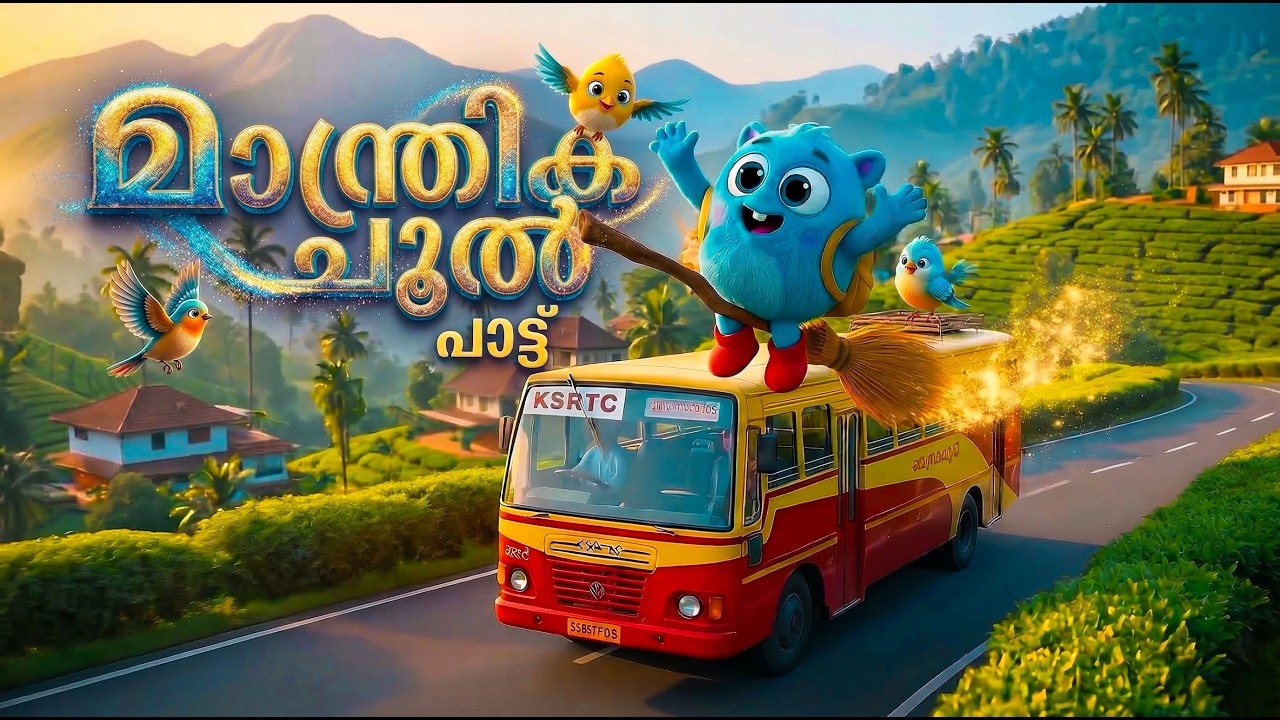 Parakkum chool ... swish ..swish | മീമോയും മാന്ത്രിക ചൂലും | Meemow & friends | Malayalam Kids Rhyme