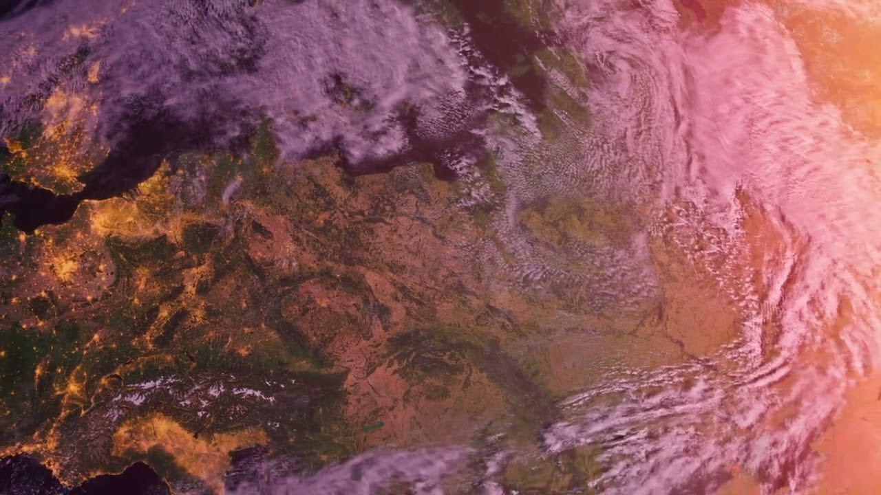 Baltic States & Europe from Space 4K | Sunrise Zoom Out | Free Stock Video