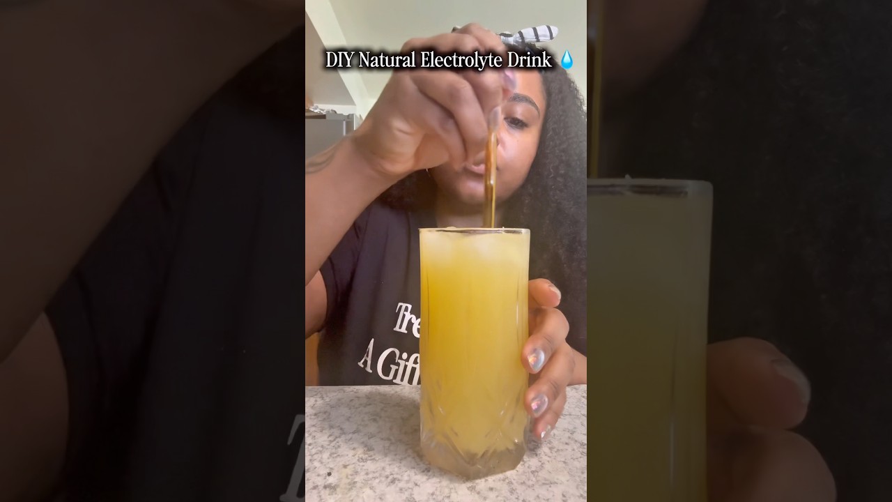 Forget the artificial sports drinks & try this! #electrolytes #healthy #diydrinks #diy