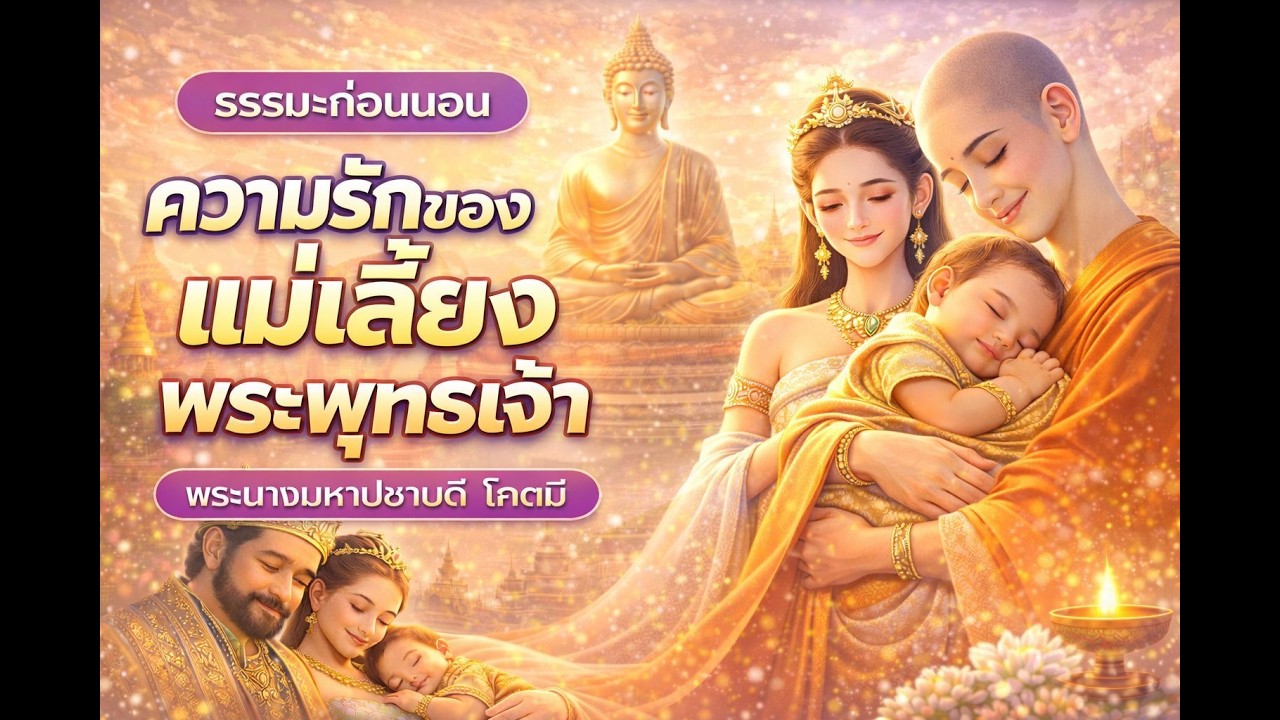 ธรรมะก่อนนอน พระนางมหาปชาบดี โคตมี ความรักของแม่เลี้ยง พระพุทธเจ้า เดือนแห่งความรัก วันลาเลนไทน์