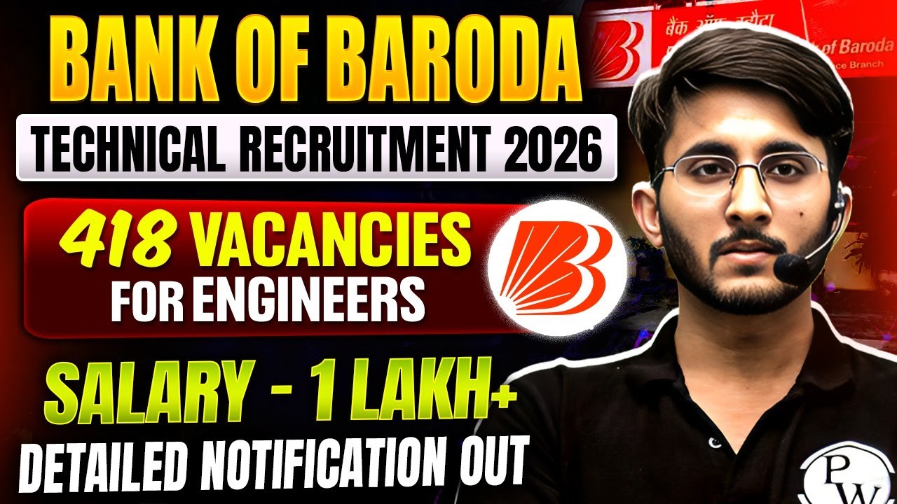 Bank Of Baroda Technical Recruitment 2026 | Total Post | Salary | Detailed Notification out
