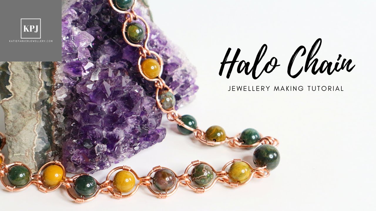 Halo Chain - Make a Wire and Gemstone Chain - Jewellery Making Tutorial