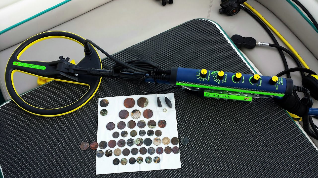 Plongée détection avec Laurent et son Minélab Excalibur 2, vidéo 4, FullHD