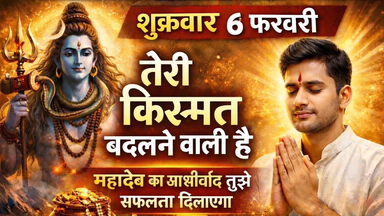 999🕉️महादेव जी का संदेश 6 फरवरी शुक्रवार सुनते ही आपकी किस्मत चमक जाएगी 🕉️💯☎️💌🔱
