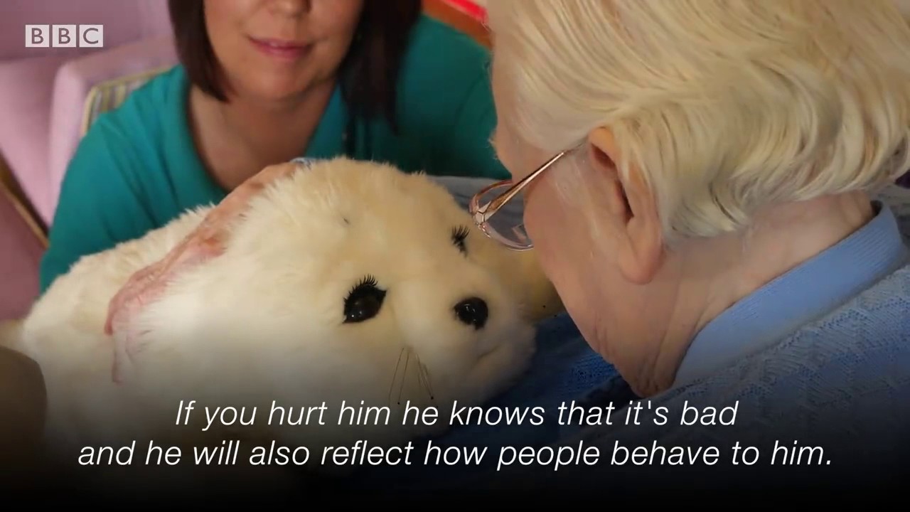 Robot seal which aid care home residents