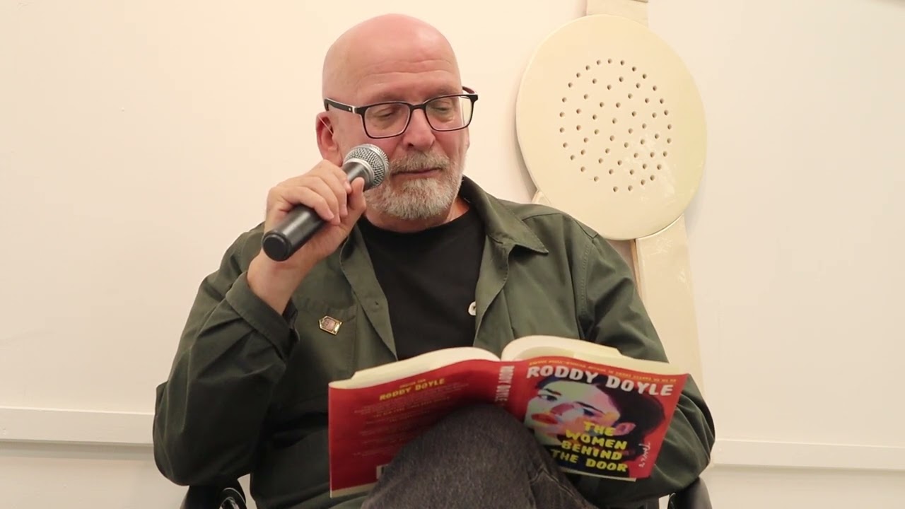 Roddy Doyle reads from The Women Behind the Door in Kennys Bookshop, September 2024
