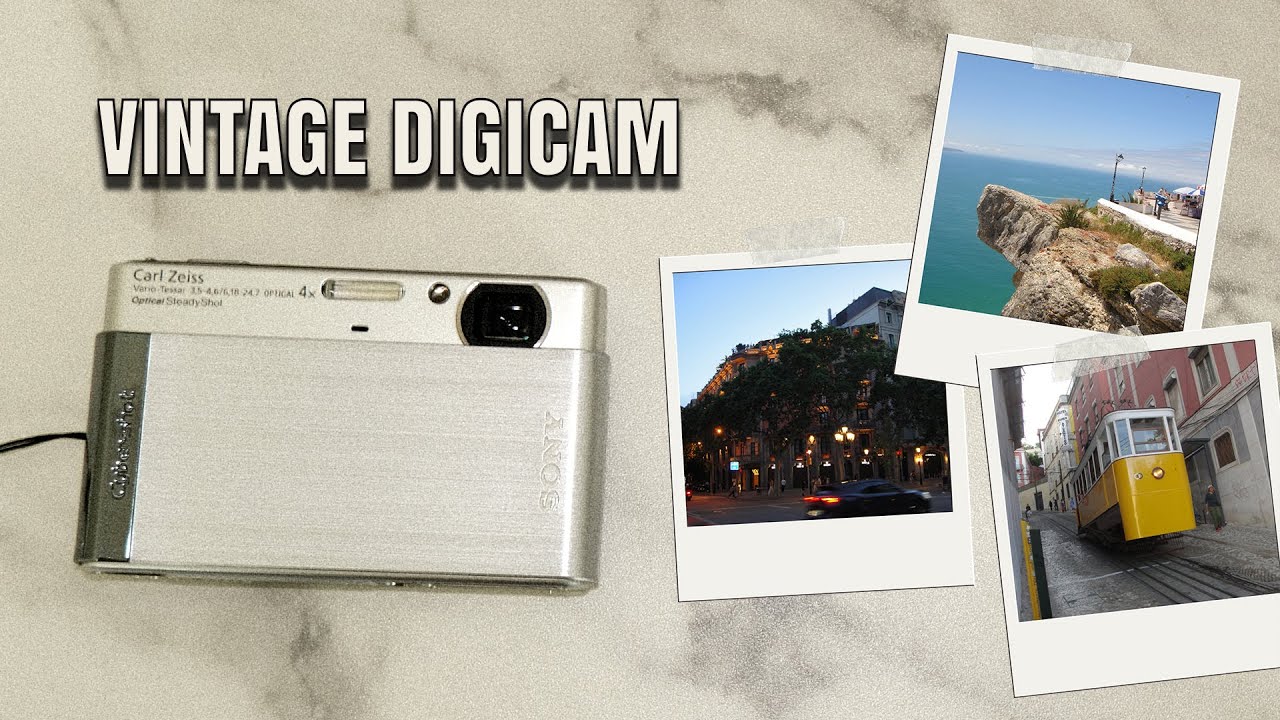 2000s Digicam Retro Film Camera Look Vintage Sony Cyber-Shot DSC-T90