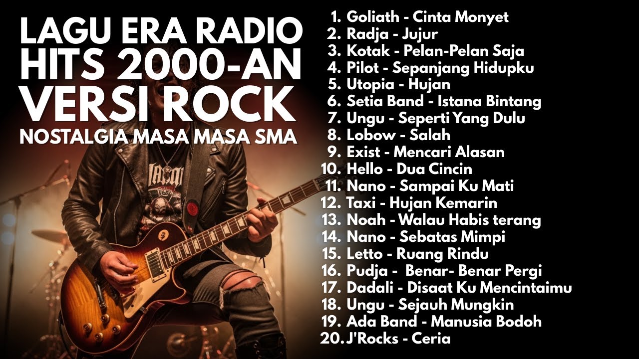 Auto Merinding! NOSTALGIA FULL‼️PLAYLIST LAGU 2000-AN BAND INDONESIA VERSI ROCK | bikin Semangat