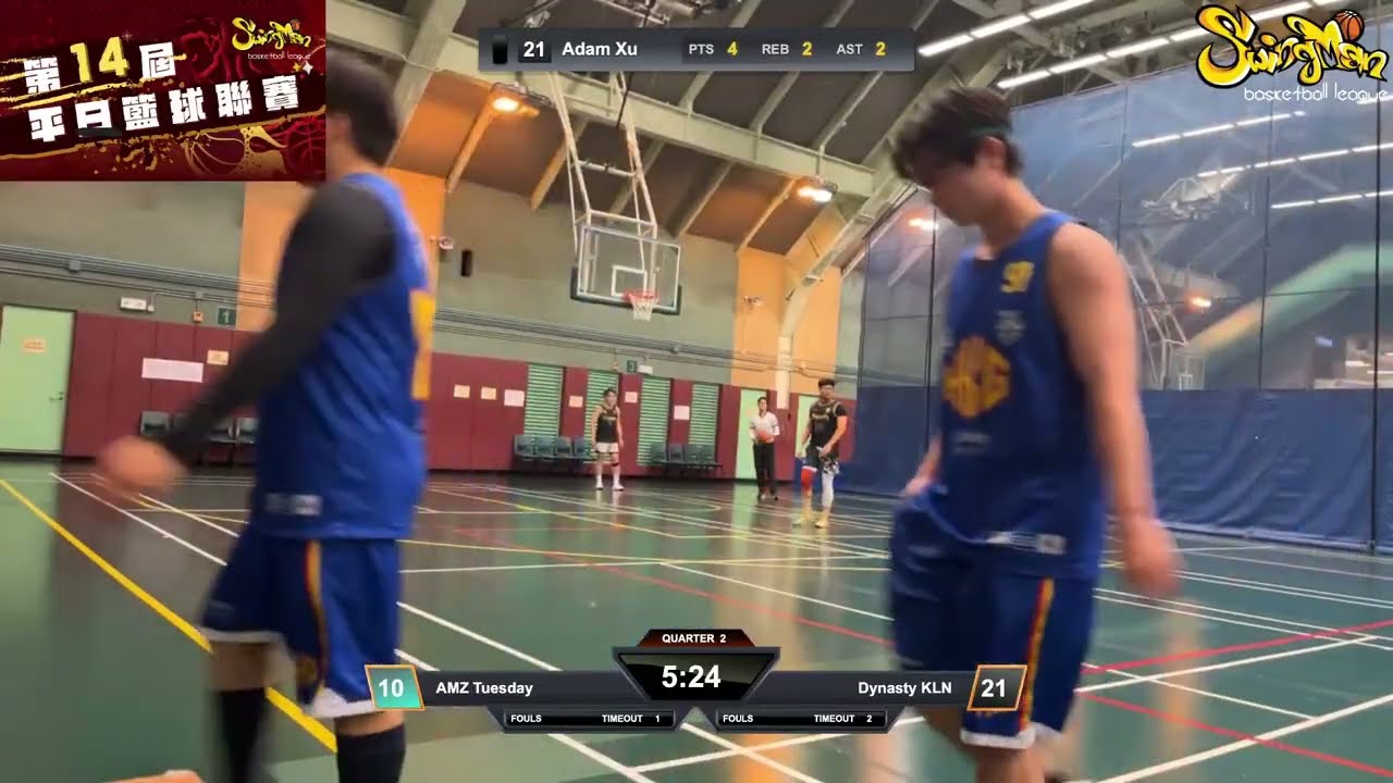【直播】 2026-01-20 SwingMan 第十四屆平日籃球聯賽 AMZ Tuesday vs Dynasty KLN