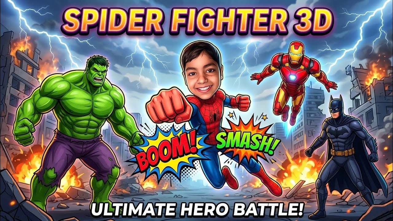 SPIDER fighter 2 New Amazing Gameplay With BATMAN 