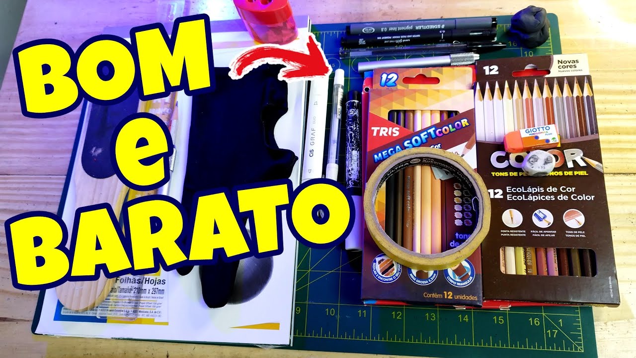 Materiais de desenho BONS e BARATOS para iniciantes 2023