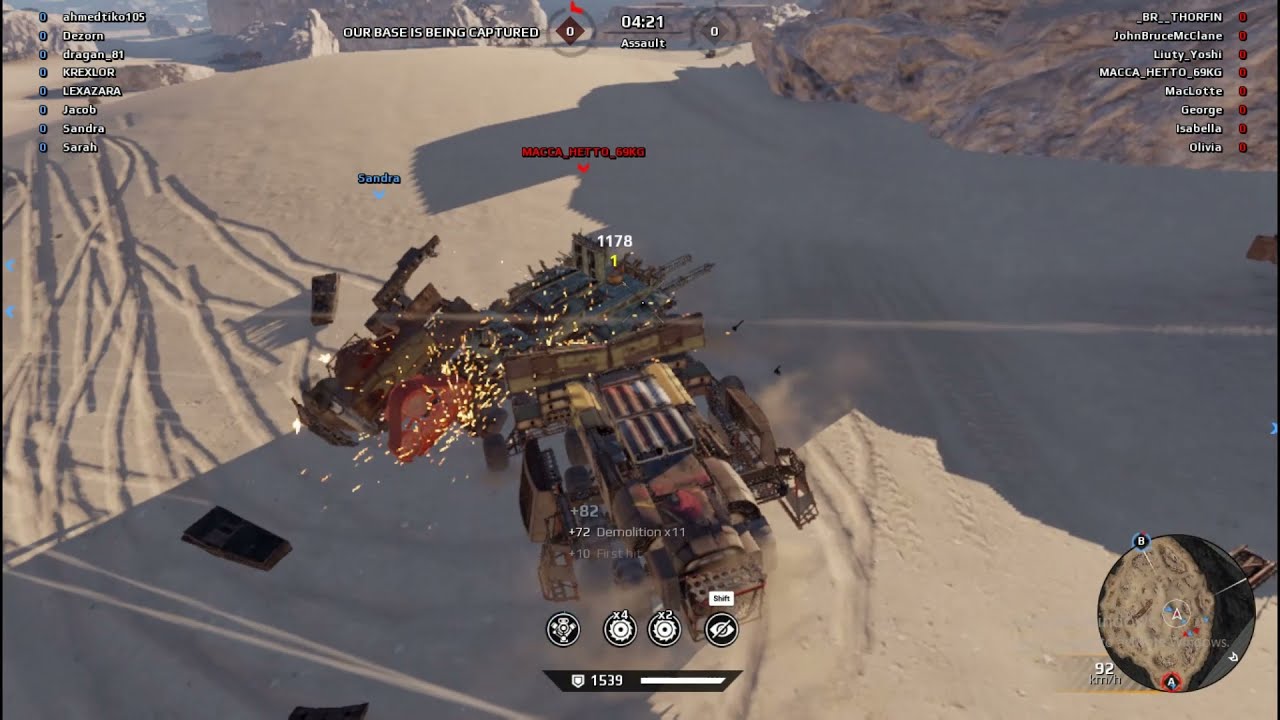 crossout melee build 2022