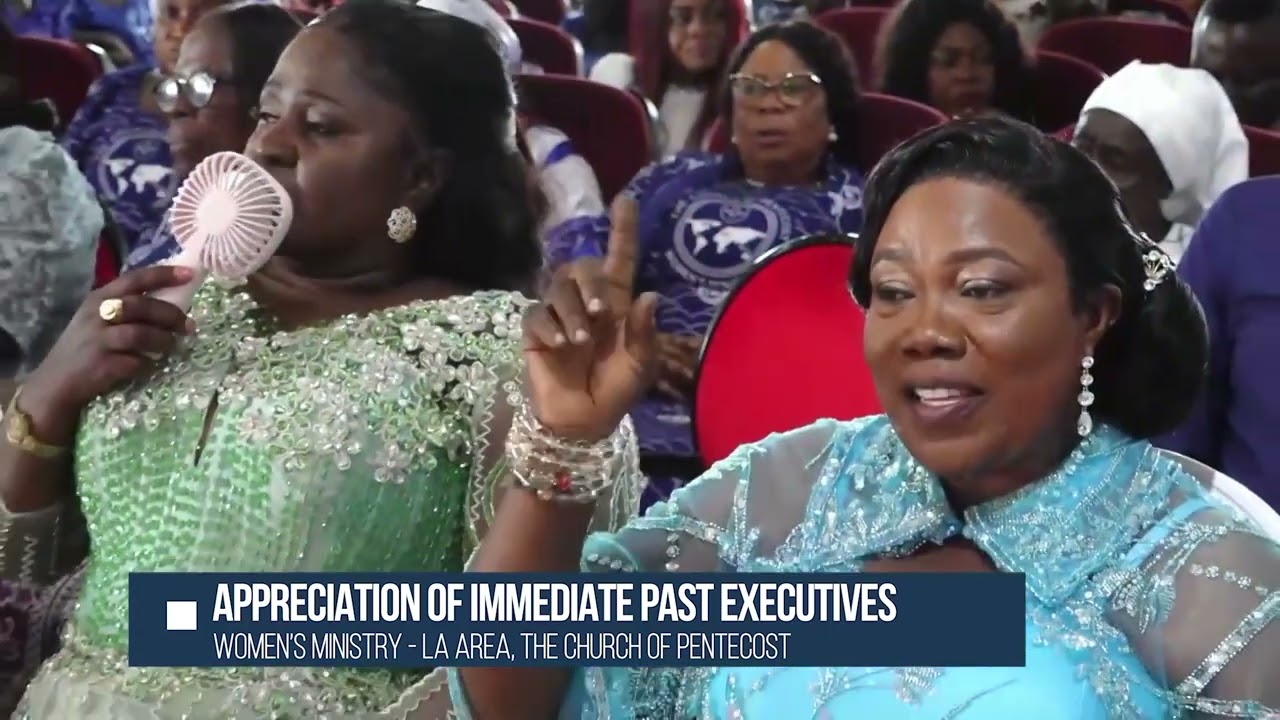 Appreciation for the Immediate Past Executives of the Women's Ministry, of the CoP. LA Area