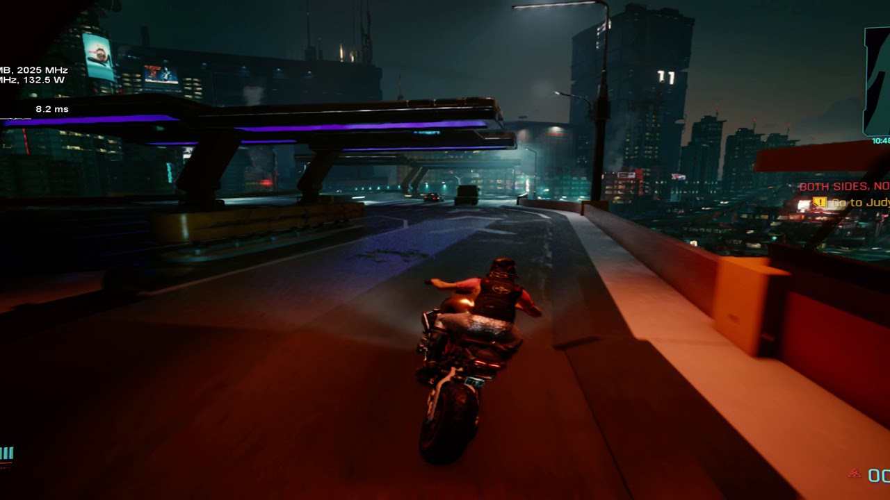Cyberpunk CPU bound, smooth frametimes.