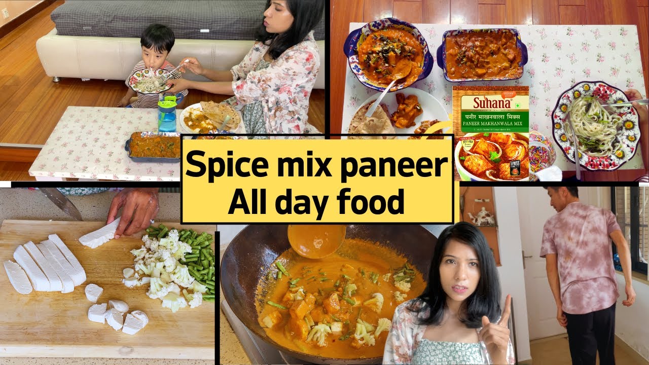 Cooking all my masala mix food I Paneer makhanwala I Paneer butter masala I Terrace fun