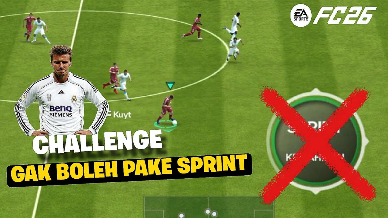 CHALLENGE GAK BOLEH PAKE SPRINT - FC MOBILE
