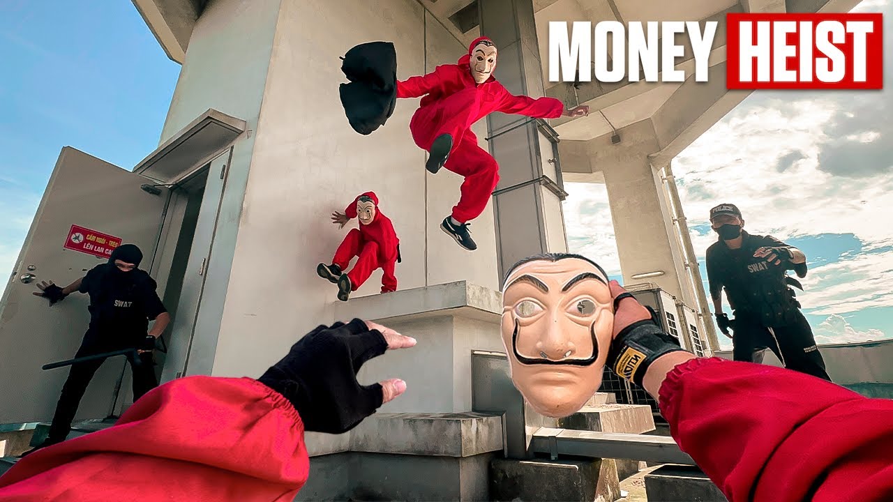 Parkour MONEY HEIST Сезон 1 l Побег от полицейской погони в РЕАЛЬНОЙ ЖИЗНИ (Эпический побег от па...