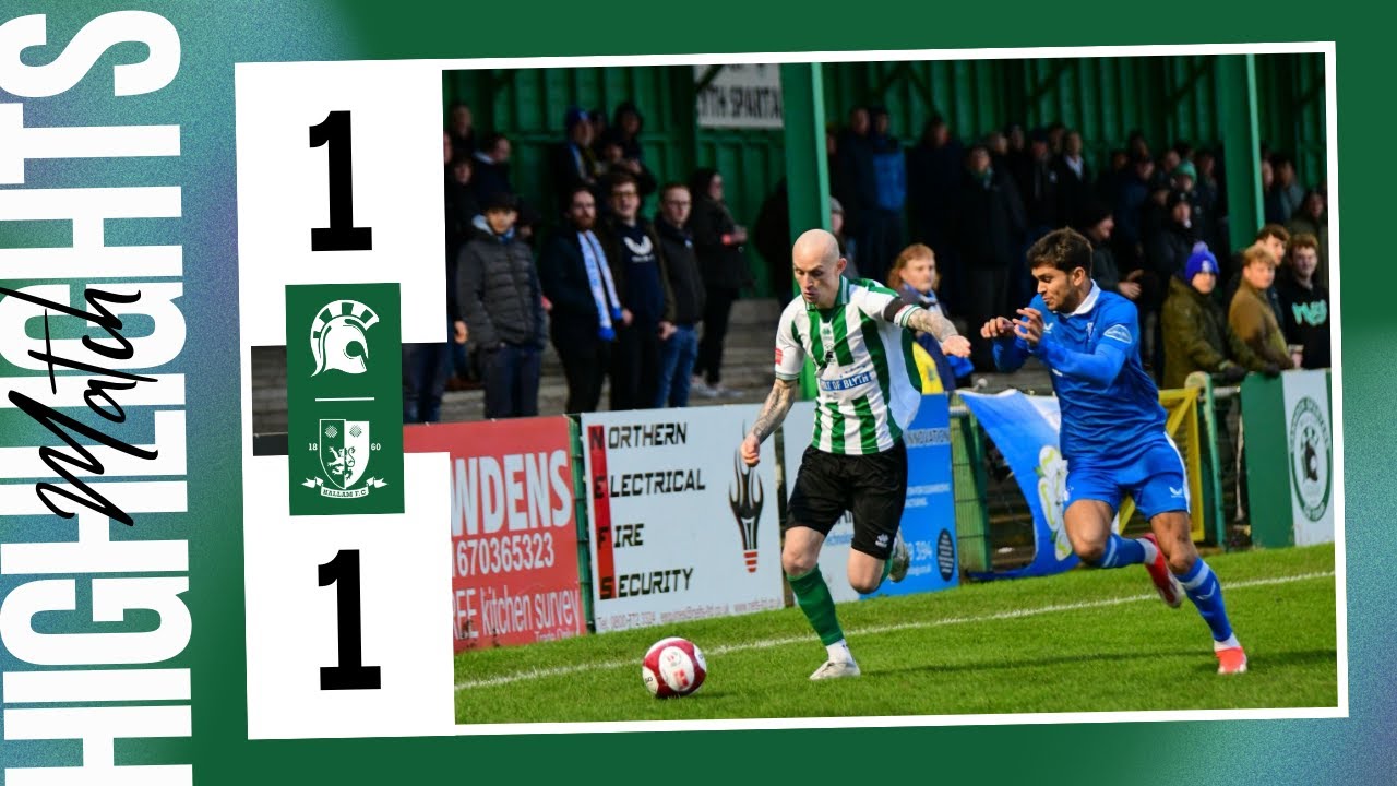 Blyth Spartans vs Hallam FC | Match Highlights | Marc Nash Post-Match Interview