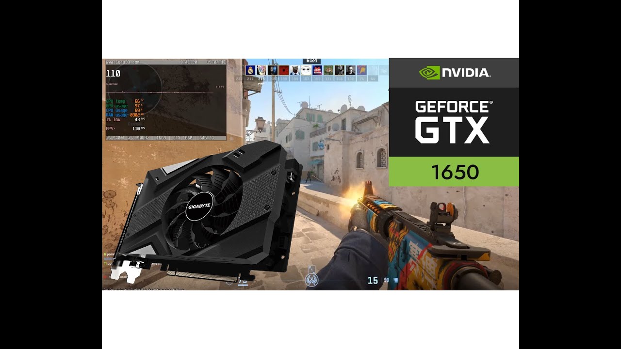 CS2 - Nvidia GTX 1650 4gb - FPS test - 2024