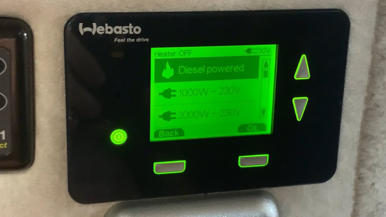 Как пользоваться системой отопления и горячего водоснабжения Webasto Dual Top ST8