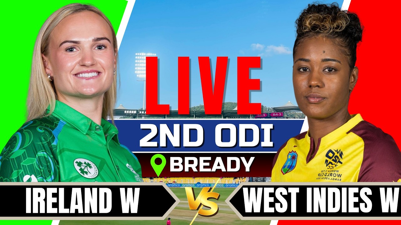 🔴Live: West Indies Women vs Ireland Women | 2nd ODI | Live Commentary | Live cricket match today
