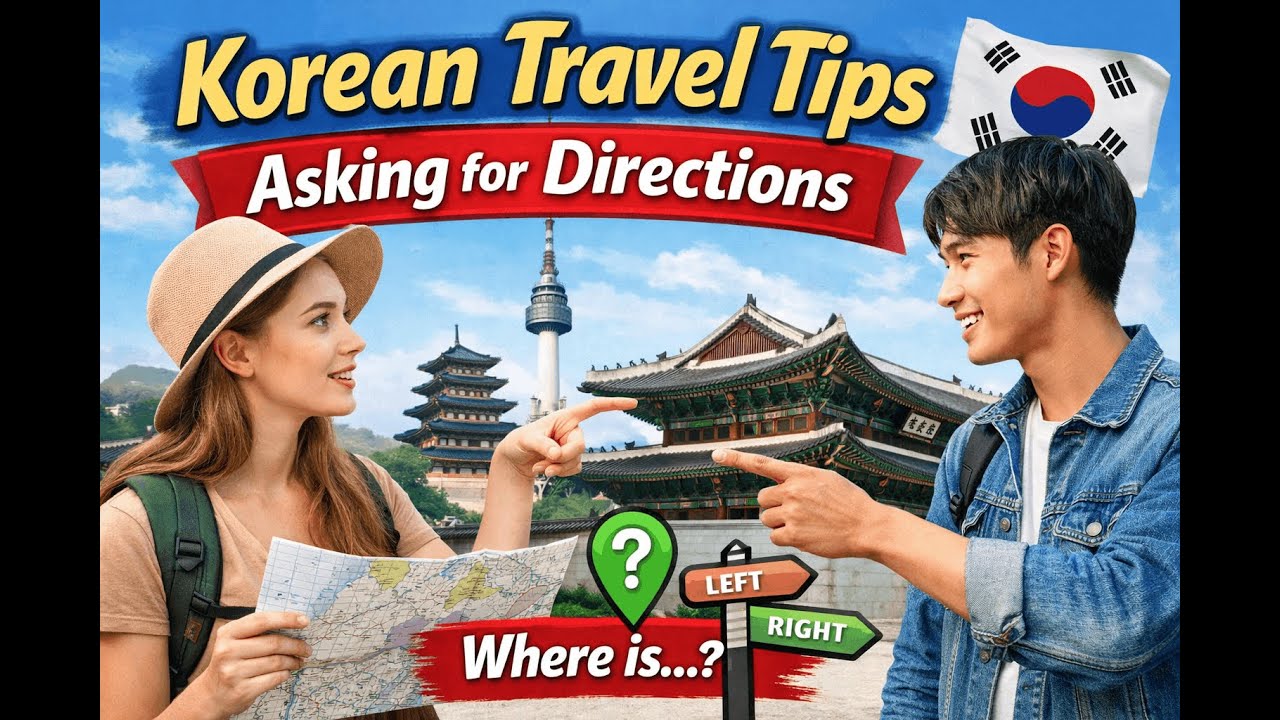 Korean Travel Tips: Asking for Directions in Korean | LearnKoreanPodcast | #korean #eps