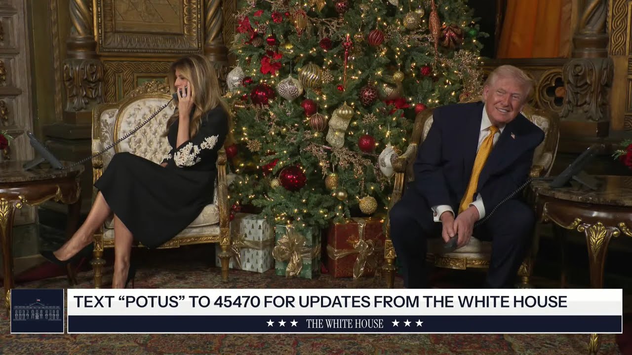 President Trump Participates in NORAD Santa Calls