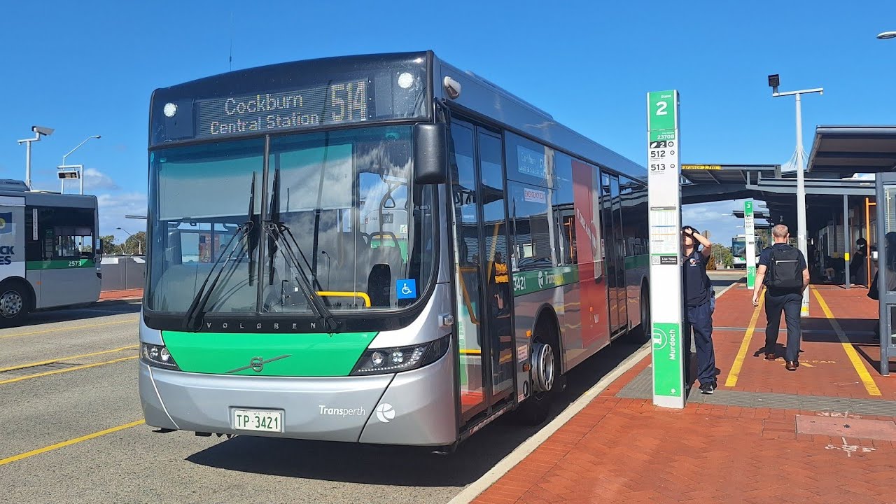 [Shorter Connect] Transperth Bus Route No. 514 (TP3421) Murdoch Station to Cockburn Central Station