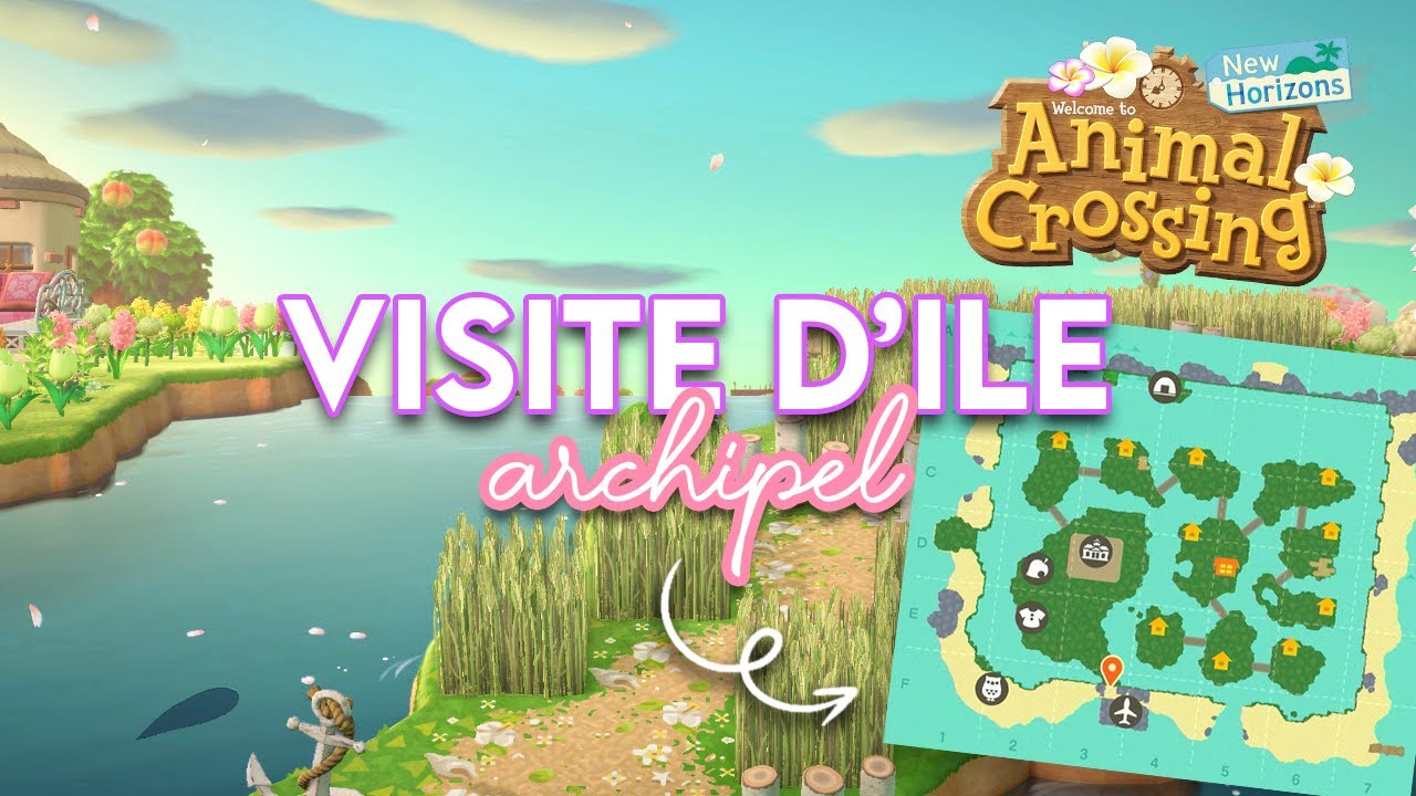 VISITE D'ÎLE ARCHIPEL NATUREL INCROYAAABLE 🌸 - ANIMAL CROSSING NEW HORIZONS