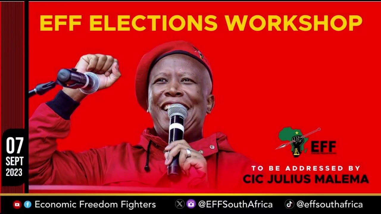 CIC Julius Malema Addresses The EFF Elections Workshop 2023, Birchwood, Ekurhuleni.