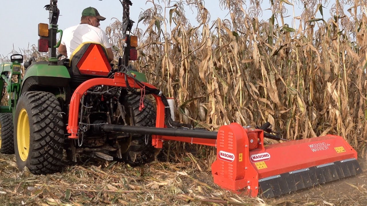 Can Flail Mower Mulch Corn Stalks??  Lube Shuttle Winners!!