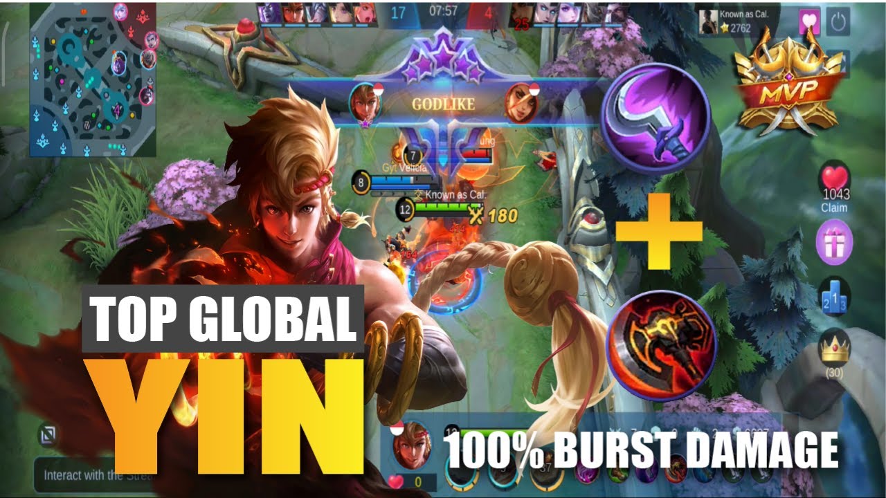 HYPER YIN ONE SHOT BEST BUILD 2022 !  TOP GLOBAL YIN RANK GAMEPLAY ~ MOBILE LEGENDS