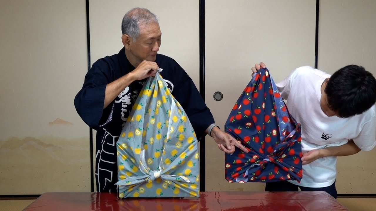 風呂敷バッグの結び方≪リボンバッグ≫
