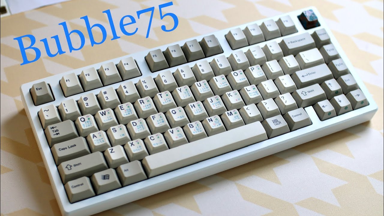 Sound Test - Bubble75 Premium w/ 21KB (XMI) Wubi, Red Jacket Switches - Custom Mechanical Keyboard