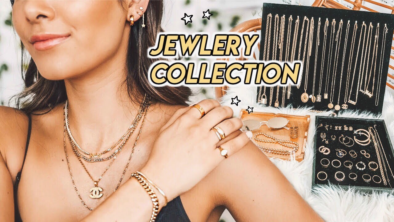 JEWELRY COLLECTION (try on) ☆ thrifting & buying jewelry 101