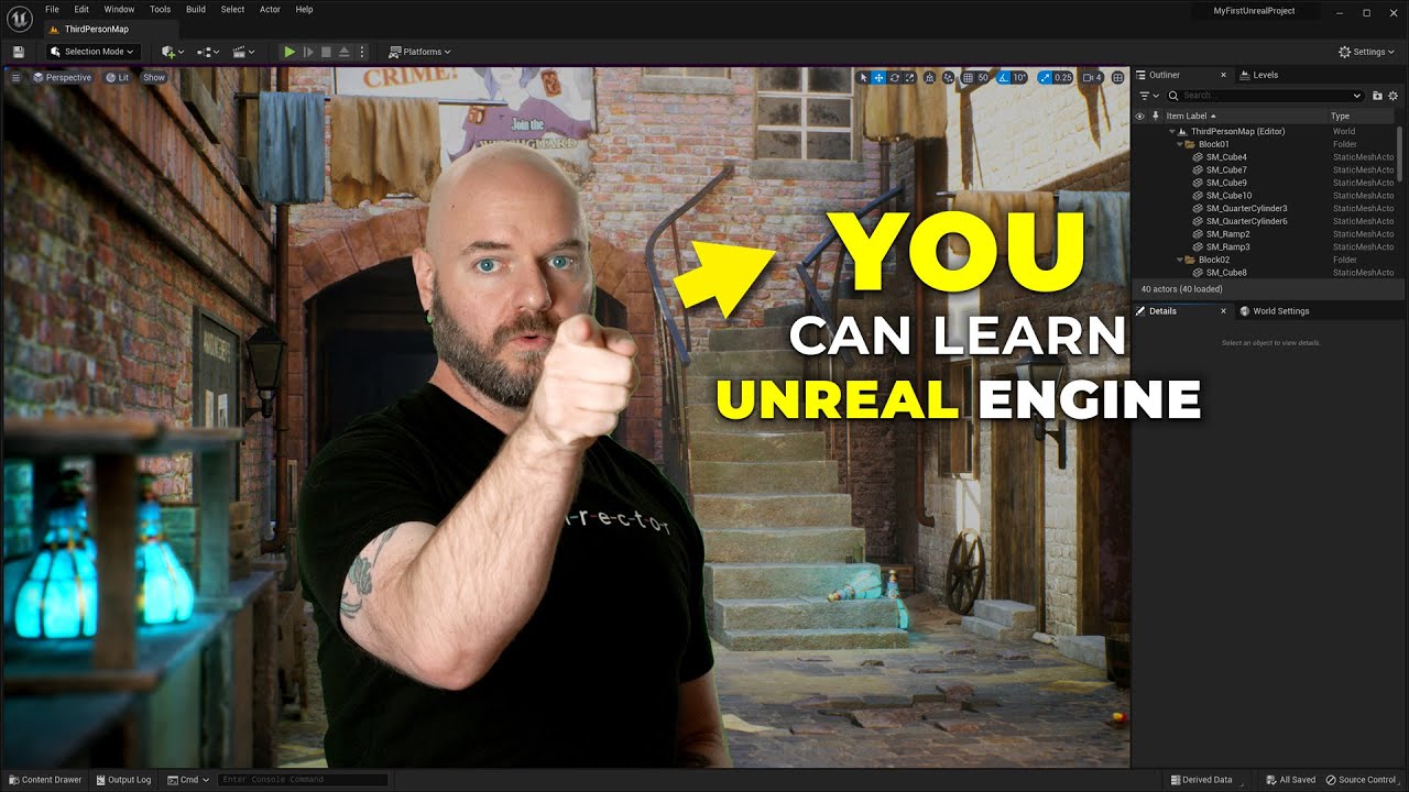 Изучите Unreal Engine 5 менее чем за час | Урок для начинающих
