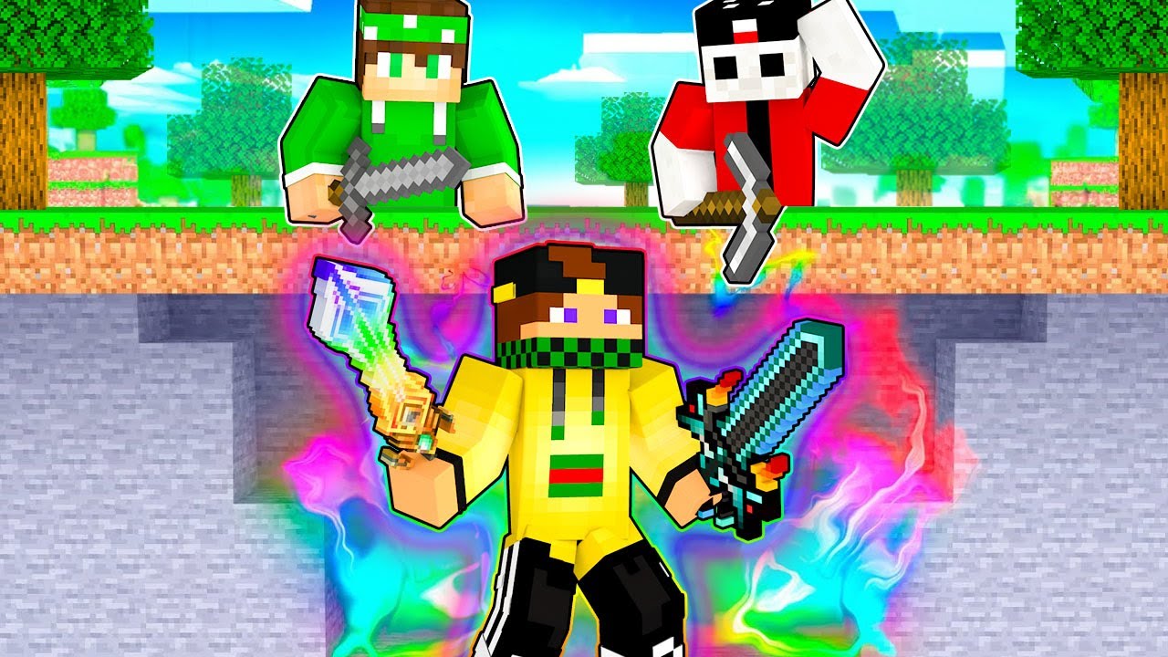 2 CACCIATORI vs MARCY SPEEDRUNNER CON LA SPADA PIÙ OP DI MINECRAFT