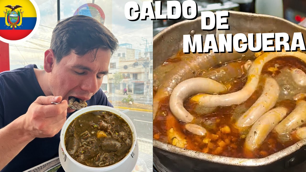 Probamos el CALDO DE MANGUERA GUAYACO🍽️😱 l Comida típica de la costa Ecuatoriana 🇪🇨 - Geleocos