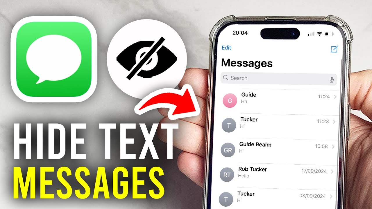 How To Hide Text Messages On iPhone - Full Guide