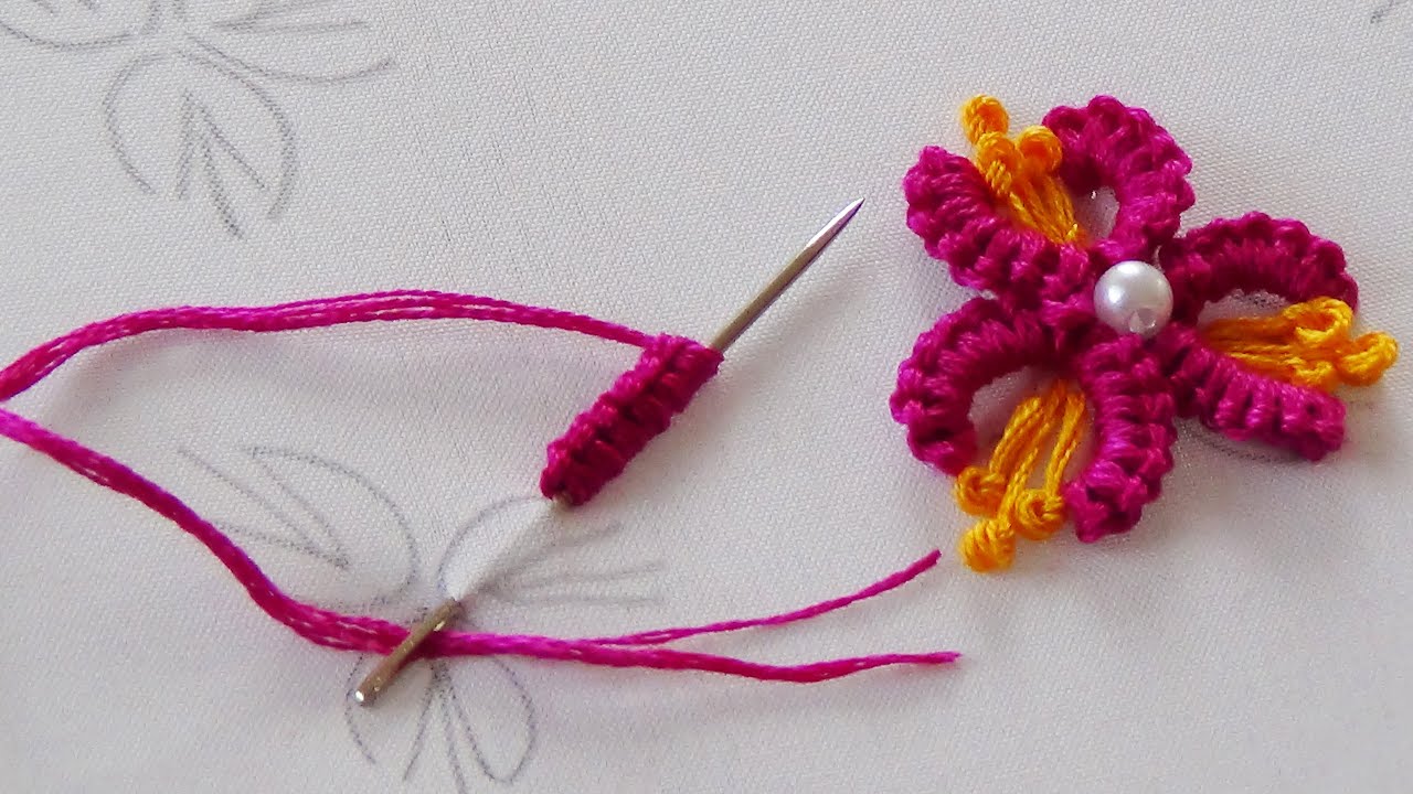 Hand Embroidery: Brazilian Embroidery/ Cast on Stitch/Buti Embroidery