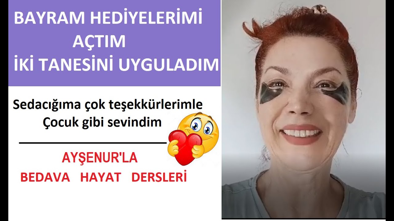Sedacığımdan Bayram Hediyesi Bir Kutu Kozmetik geldi İkisini Denedim