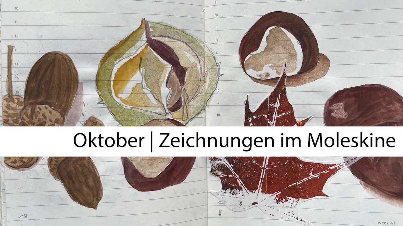Moleskine Pocket Diary | Zeichnungen im Oktober 2022