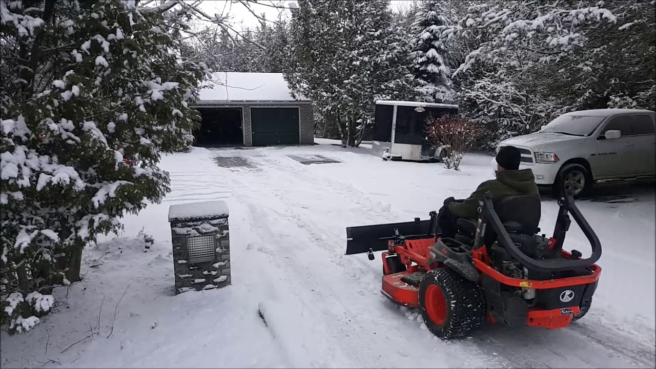 Kubota Zero Turn Snow Plow | Kubota Snow Removal | Setup Update