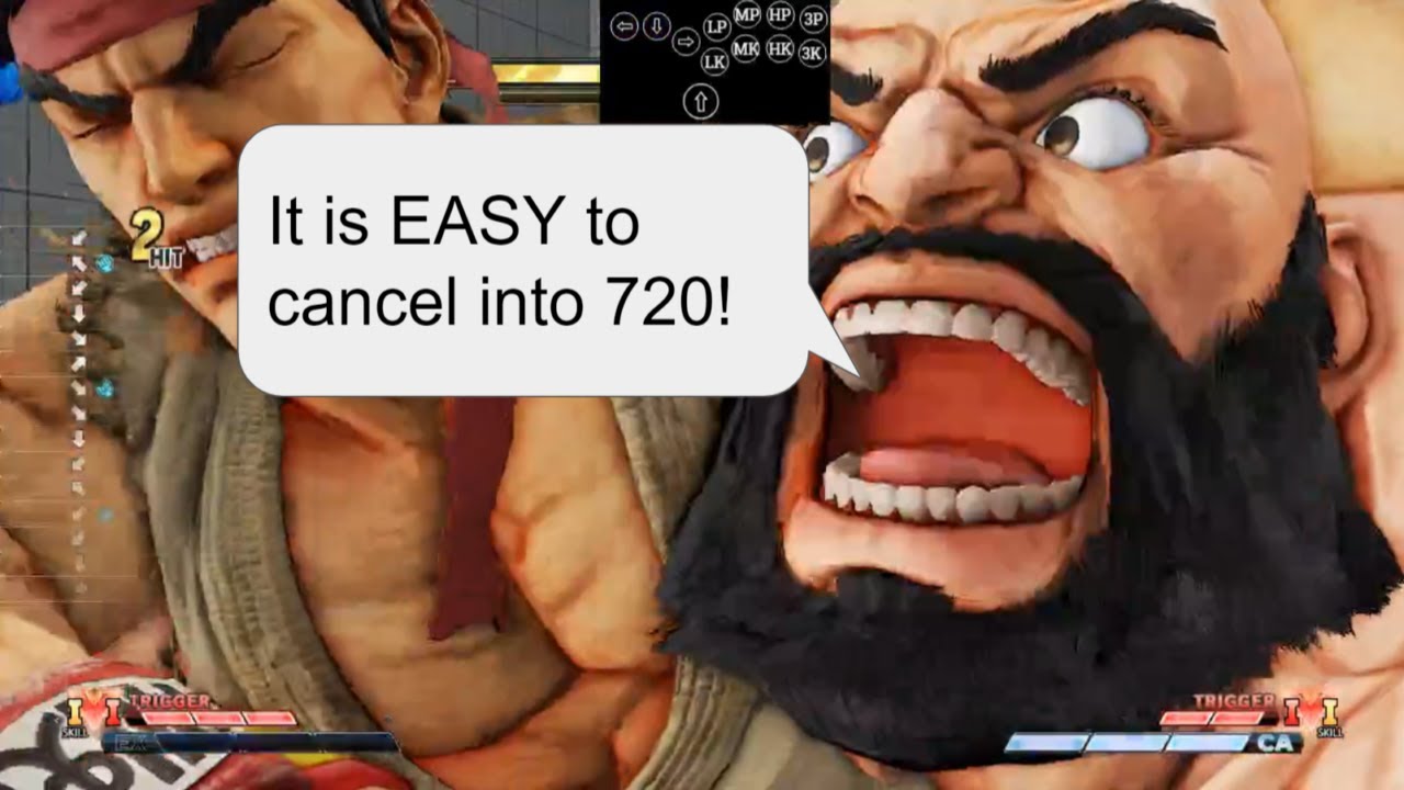 [Hitbox / SF5] How to Input Tilted360/720 !