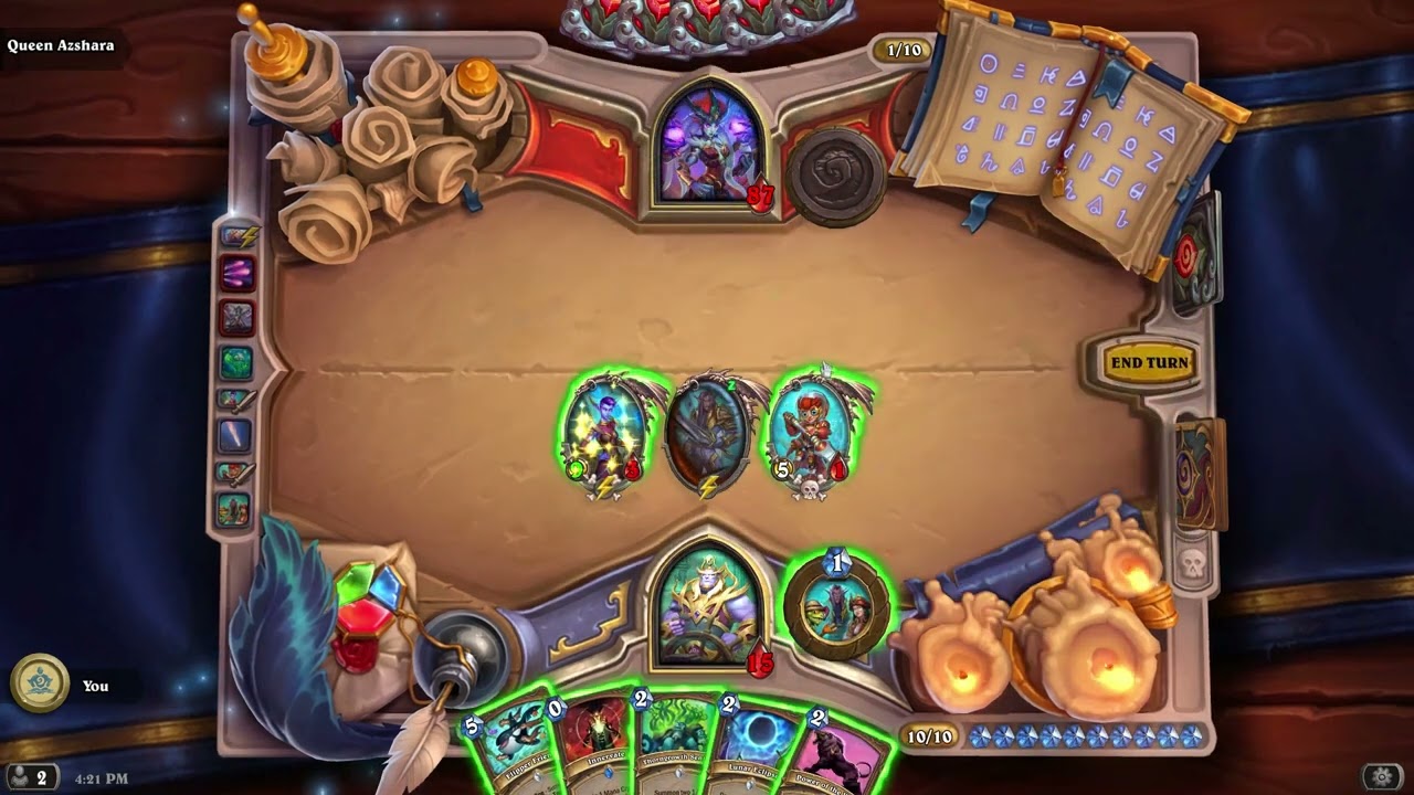 Hearthstone - Book of Heroes - Faelin vs Queen Azshara