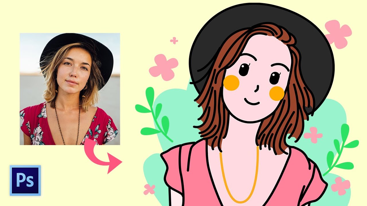 Cara Membuat Ilustrasi Kartun Simple yang Aesthetic di Photoshop